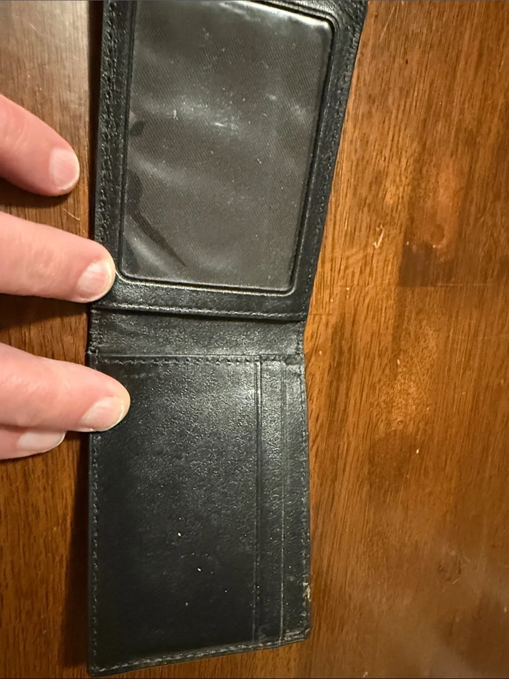 Coach Black Embossed Signature Leather Card & ID Holders